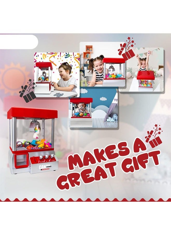 null - Claw Machine Arcade Game Candy Grabber Prize Dispenser Vending Machine Toy for Kids - Image 1