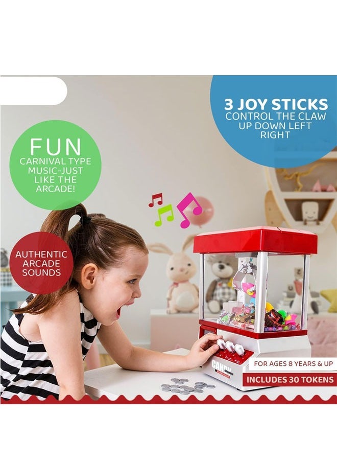 null - Claw Machine Arcade Game Candy Grabber Prize Dispenser Vending Machine Toy for Kids - Image 1