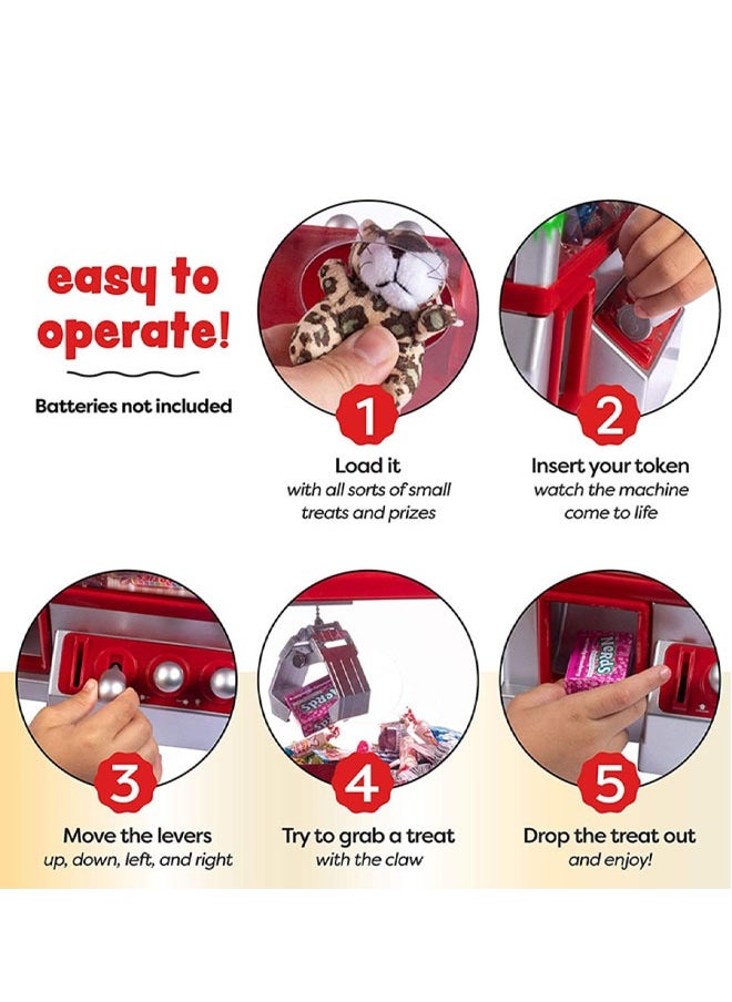 null - Claw Machine Arcade Game Candy Grabber Prize Dispenser Vending Machine Toy for Kids - Image 1