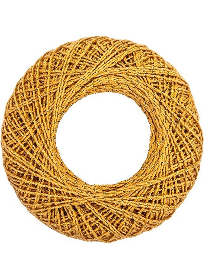 Aunt Lydia Metallic Gold/Gold Yarn 3 Pack Of 100Y/91M Mixed Materials 10100 Yards Knitting/Crochet  - Image 3