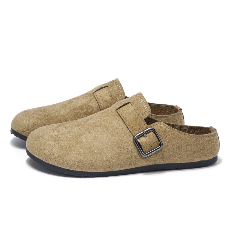 British Style Lazy Shoes For Men, Soft-Soled Slip-On Driving Shoes, Korean Style Trendy Casual Mules, Half-Slip Sandals - Image 1