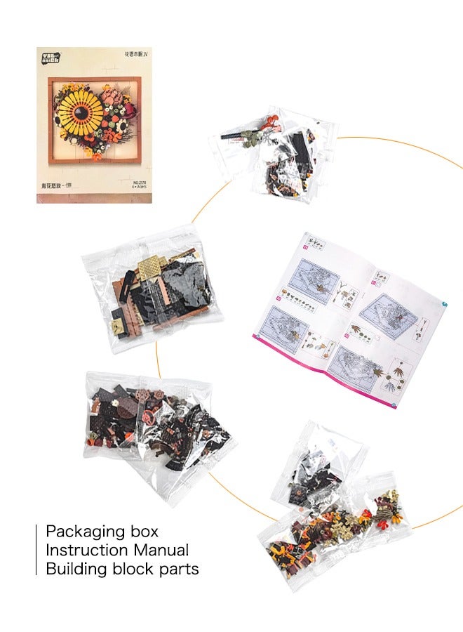 Fashion toy, couple gift, building block toy, suitable for consumers of all ages, children's jigsaw puzzle toy sunflower three-dimensional decoration, suitable as a birthday gift for children and couple gift, can be used as home decoration. - Image 4