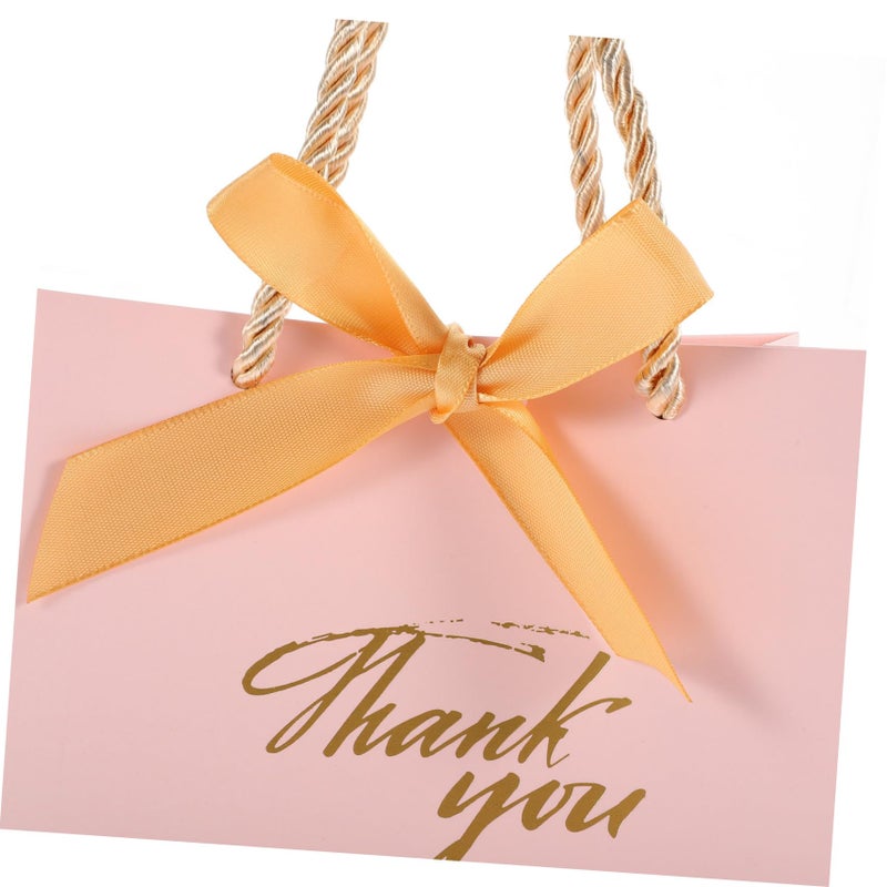 Pink Wedding Favor Bags with Foil Embossing and Butterfly Ribbon 12 Pack for Bridesmaids - Image 5