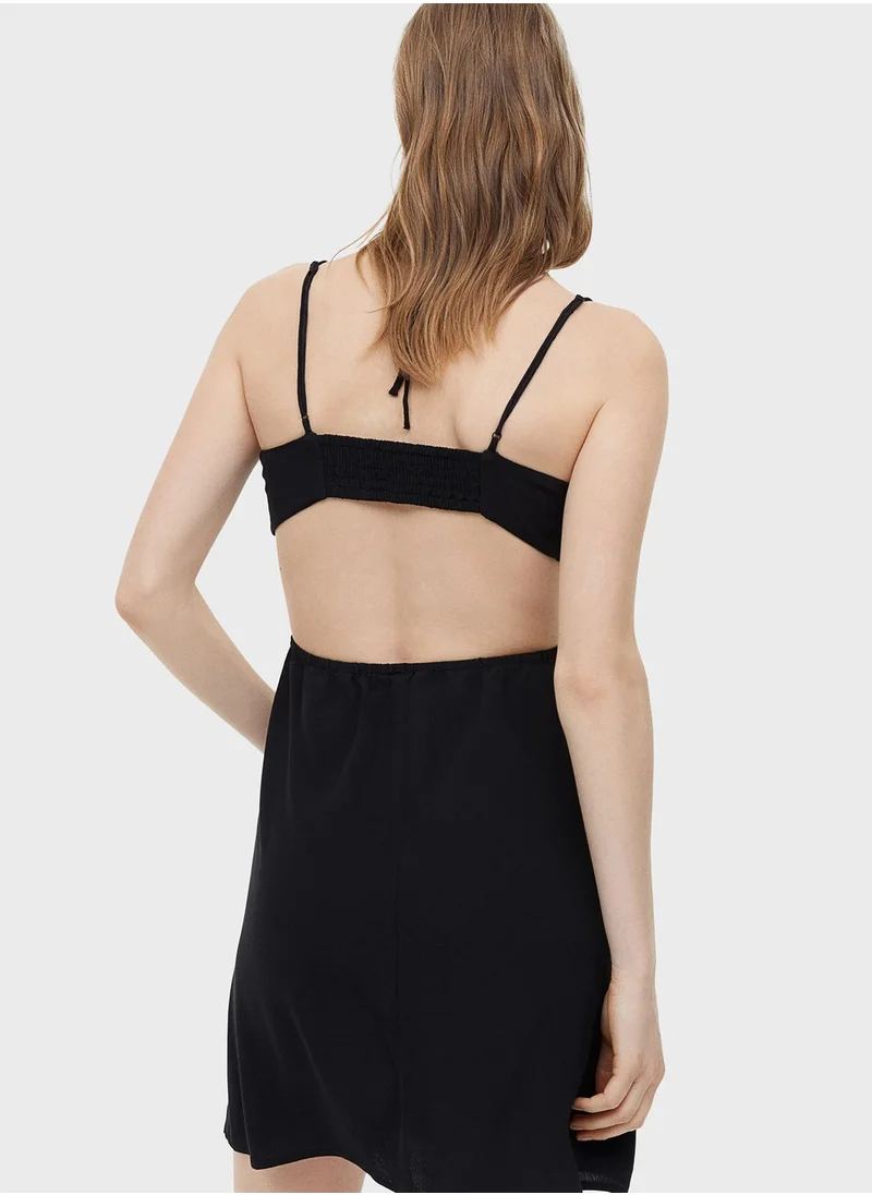 H&M Halter Neck Cut Out Dress