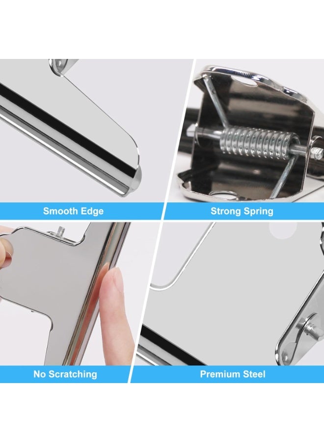 160 mm Large Stainless Steel Binder Clips, Metal File Money Clips Clamps for Paper Food Bags Home Office School Supplies (Silver) - Image 5