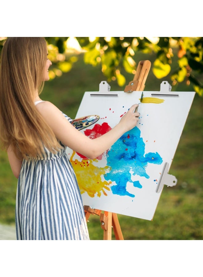 160 mm Large Stainless Steel Binder Clips, Metal File Money Clips Clamps for Paper Food Bags Home Office School Supplies (Silver) - Image 4