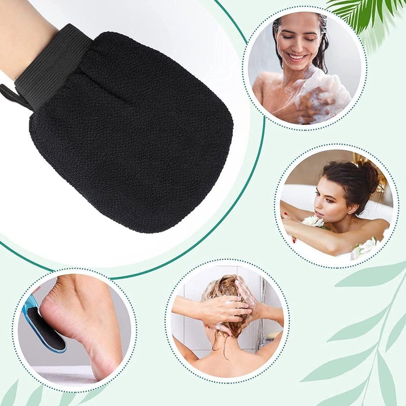 Exfoliating Loofah Pad Black Shower and Bath Accessory - Image 4