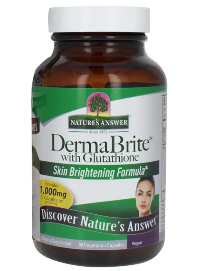 Nature's Answer DermaBrite with Glutathione, 60 Vegetarian Capsules