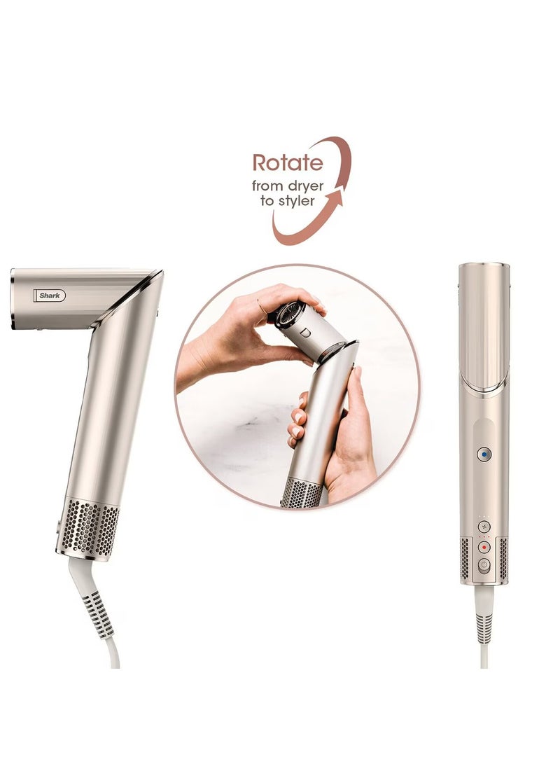 شارك مجفف شعر ومكواة شعر فليكس ستايل ٥ في ١ مع حقيبة تخزين - Image 2