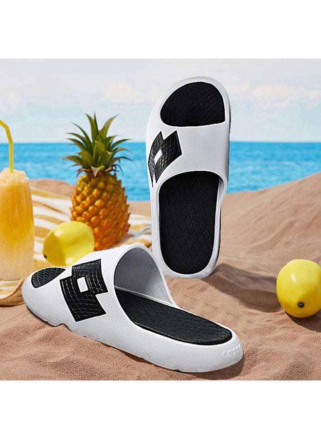 LOTTO Men's Summer Outdoor Sports Sandals, Trendy Slippers With Large Logo, Beach Shoes - Image 2