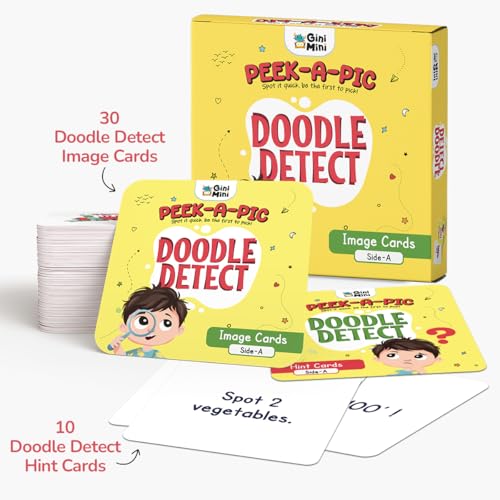 GiniMini Peek-A-Pic 80 Cards Matching Game for Kids 2+ | Educational Toy for Memory, Focus & Vocabulary Building | Preschool Learning Gift - Image 5