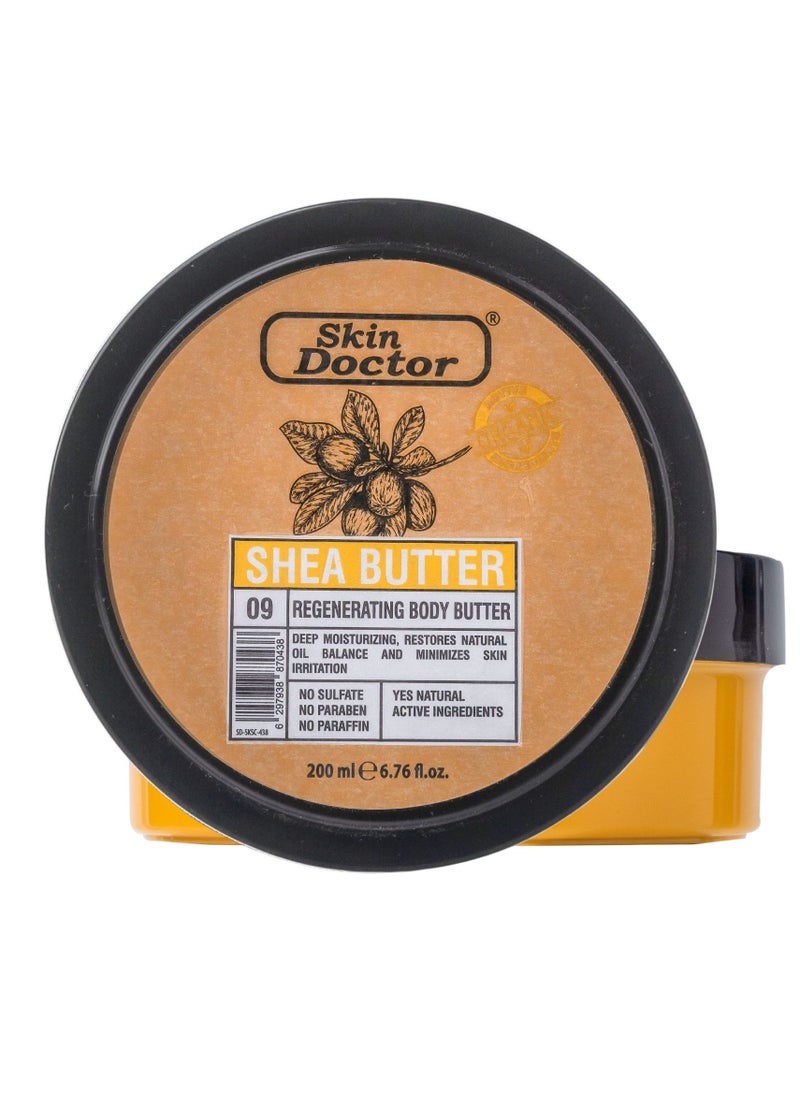 Skin Doctor Shea Butter Regeneration Body butter- sulfate-free & paraben-free  Skin  - Supports skin regeneration  - Deep Hydration -  Suitable For All  Skin Types - 200 ml  - Image 1