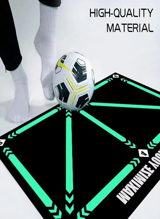 Proberos® Kids Football Training Mat 23.6x35.4 Inches Soccer Shooting Skill Exercise with Guild Lines Anti-slip Agility Diatom Mud Mat 2 PCS - Image 5