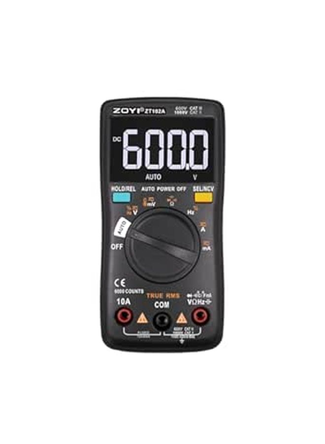 Digital Multimeter True RMS Auto Ranging 6000 Count AC DC Voltage Current Temperature Measurement Electronic Tester - Image 1