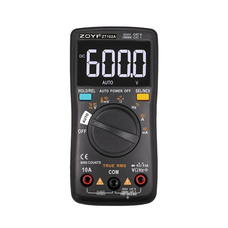 Digital Multimeter True RMS Auto Ranging 6000 Count AC DC Voltage Current Temperature Measurement Electronic Tester - Image 2