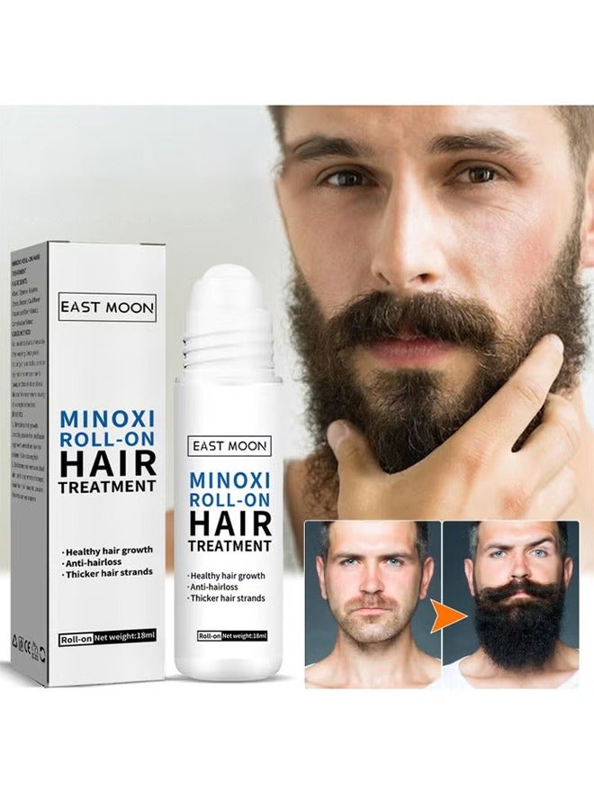 إيست مون زيت نمو الشعر للرجال 18 مل ، زيت رول أون للشعر الكثيف ، ترطيب وتقوية الشعر ، إصلاح الشعر ، إصلاح خط الشعر والشعر الكثيف - Image 1