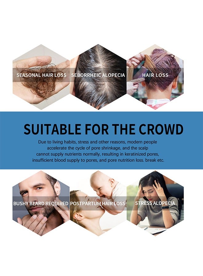 إيست مون زيت نمو الشعر للرجال 18 مل ، زيت رول أون للشعر الكثيف ، ترطيب وتقوية الشعر ، إصلاح الشعر ، إصلاح خط الشعر والشعر الكثيف - Image 4