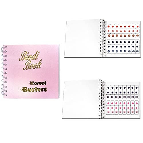 Comet Busters The Mini Bindi Book 9-240 Multicolored Handcrafted Round Bindis (Multicolor) - Image 2