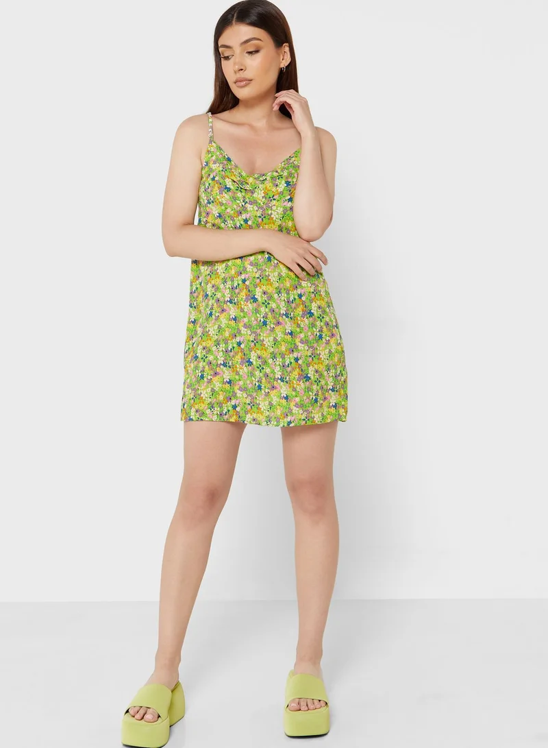 River Island Petite Knitted Printed Dress