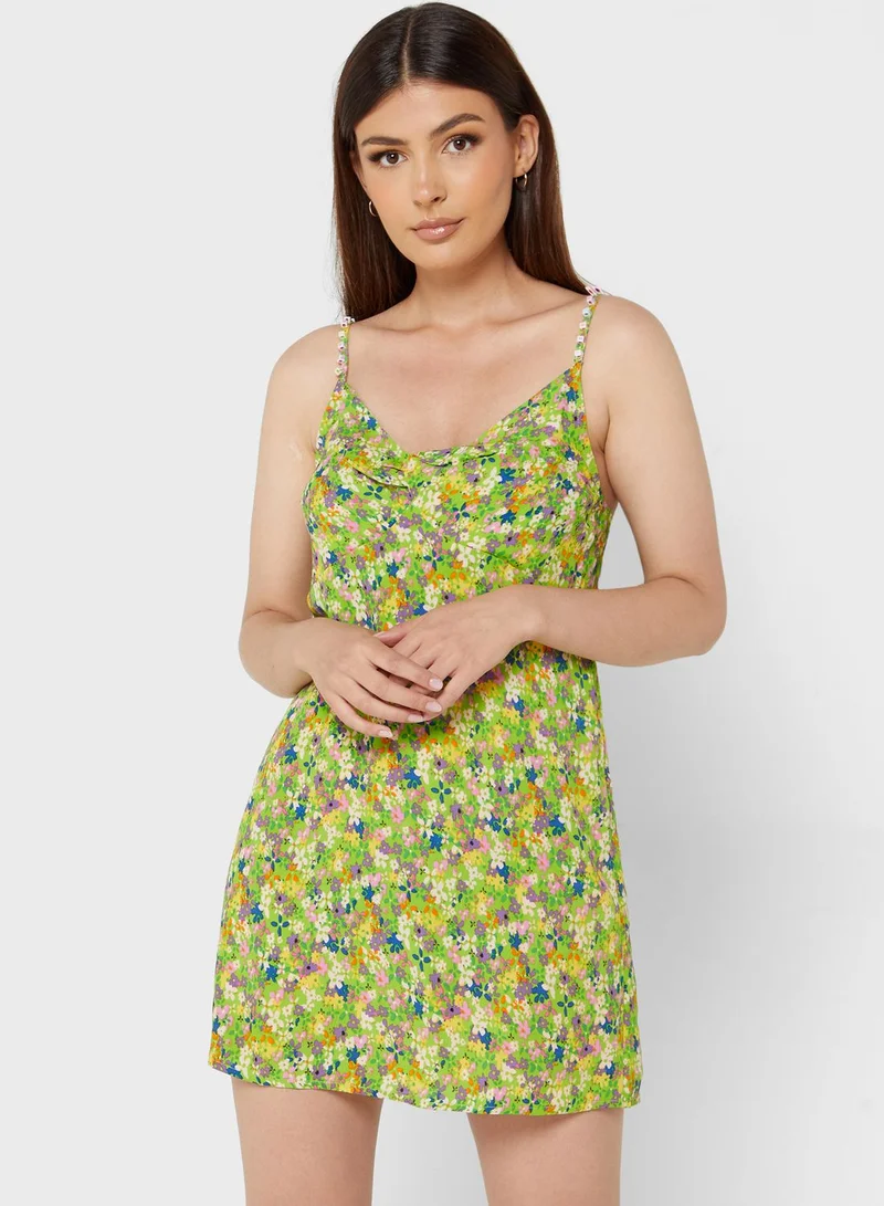 River Island Petite Knitted Printed Dress