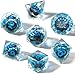 FONVGOGO Sharp Edge Moving Eye Dungeons and Dragons Dice Liquid Core Dice Set D and D Resin Dice Polyhedral Ttrpg Die for Role Playing RPGEBlue - Image 4