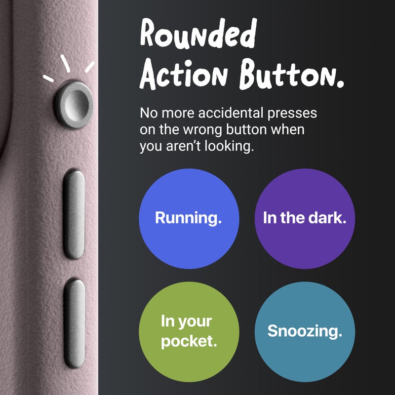 TineeOwl حافظة TineeOwl لهاتف iPhone 17 Pro - متوافقة مع MagSafe، أزرار من الألمنيوم، تحكم في الكاميرا وزر عمل دائري، TPU رقيق ذو ملمس، تصميم بسيط - سلسلة DuneX - Image 2