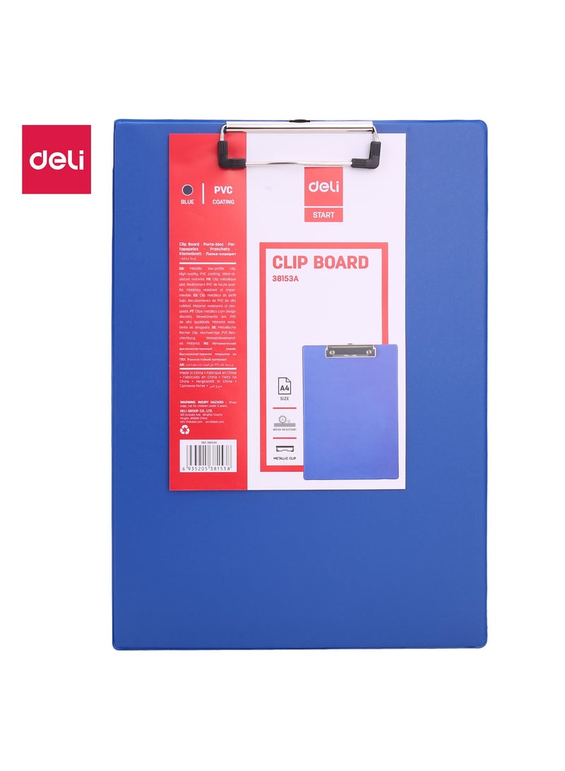 Deli دلي E38153A لوحة مقصوصة A4 - مثالية للاستخدام في المكتب أو المدرسة أو المنزل، زرقاء - Image 1