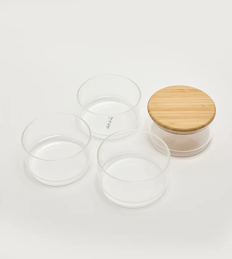 Sur La Table Stackable Glass Jar 380ml 4pcs