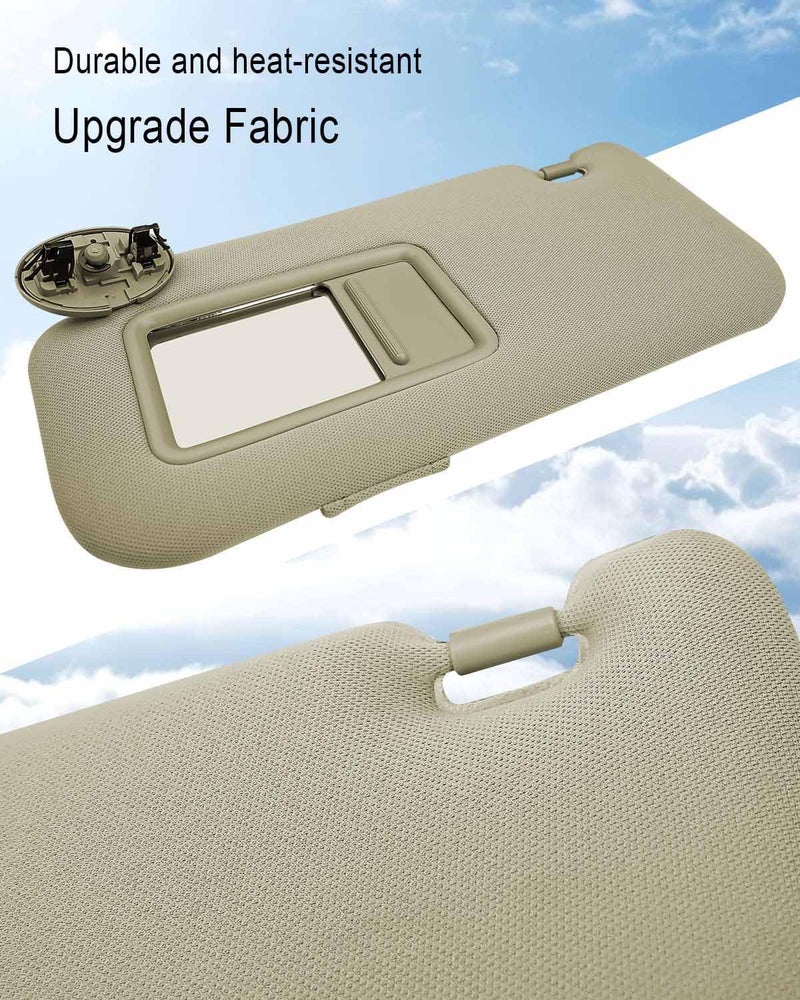 ULZOZN Driver Side Sun Visor for Toyota Corolla 2007-2013 - Image 2