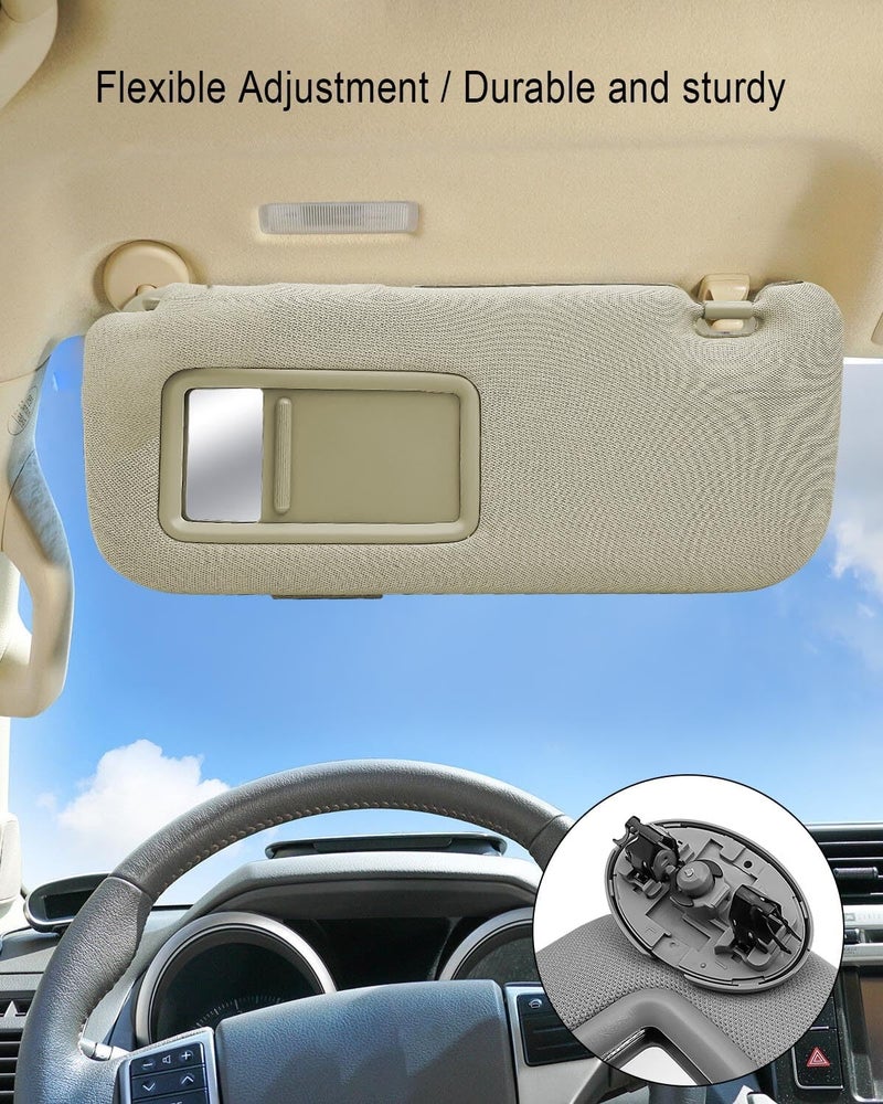 ULZOZN Driver Side Sun Visor for Toyota Corolla 2007-2013 - Image 3