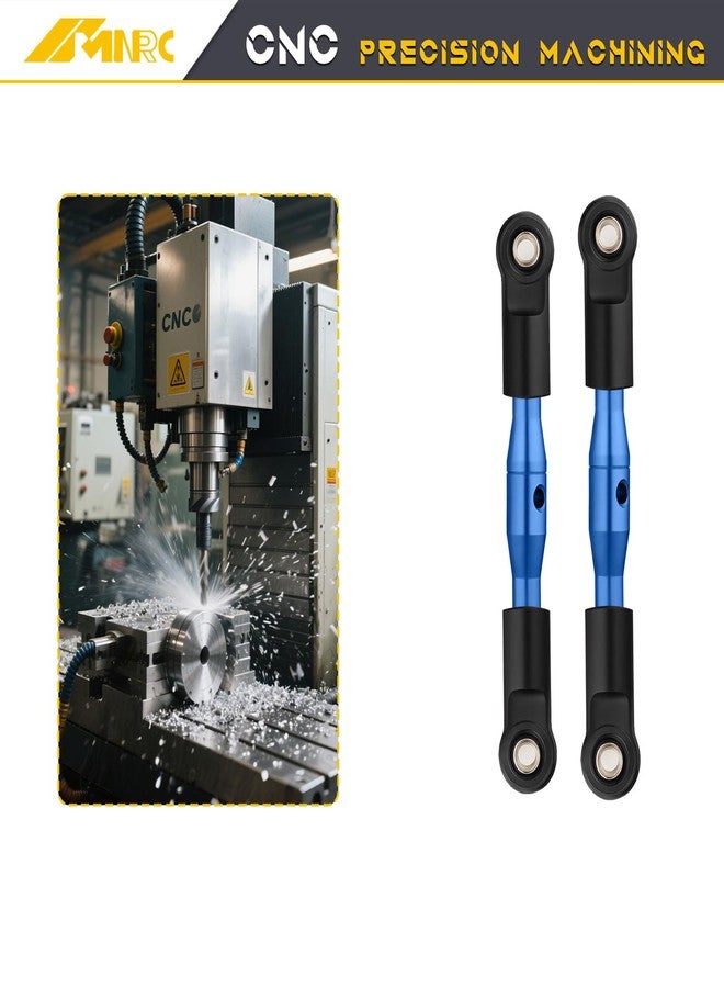 NMNRC Alloy Turnbuckles Camber Links Kit Compatible with Arrma 1/8 Typhon 3S BLX & 550 Mega 1/10 Big Rock V3 Series Upgrades Part Blue - Image 5