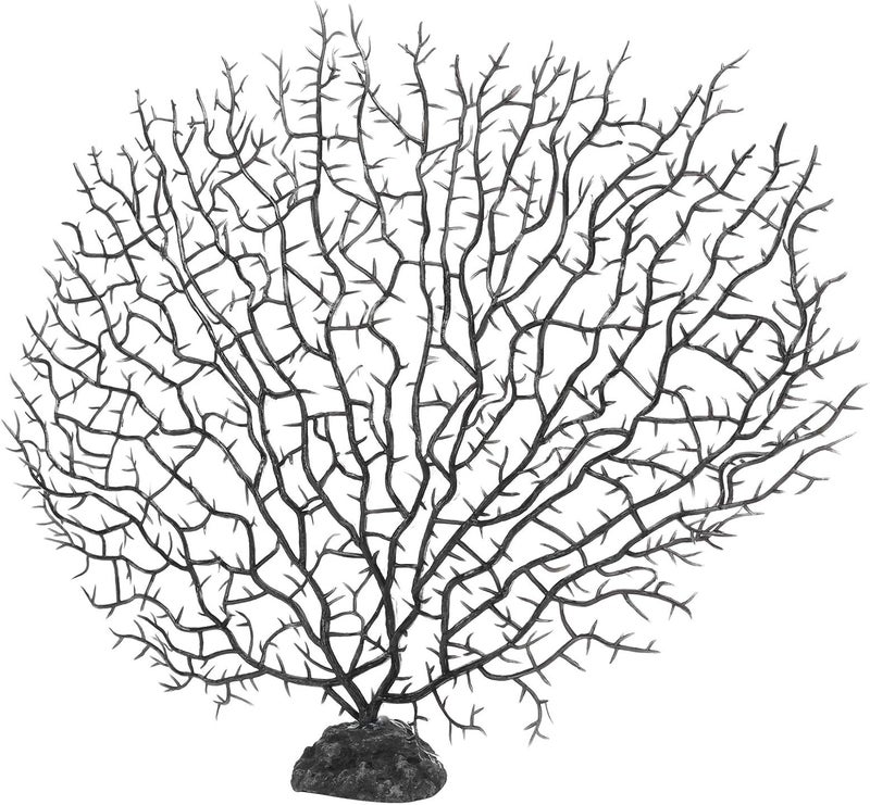 Artificial Water Plant Aquarium Decoration, 2Pcs Tree, 11.8 x 10.2 Inch Black Simulation - Durable Plastic Material, Realistic Fish Tank Landscaping, Enhances Aquatic - Image 5