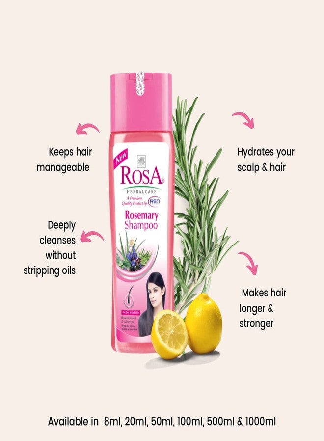 ROSA Rosemary Shampoo For Unisex, With Rosemary Oil and Aloevera Dry and Dull Hair | Natural & Herbal Ingredients-(Pack of 1-500ml) - Image 3
