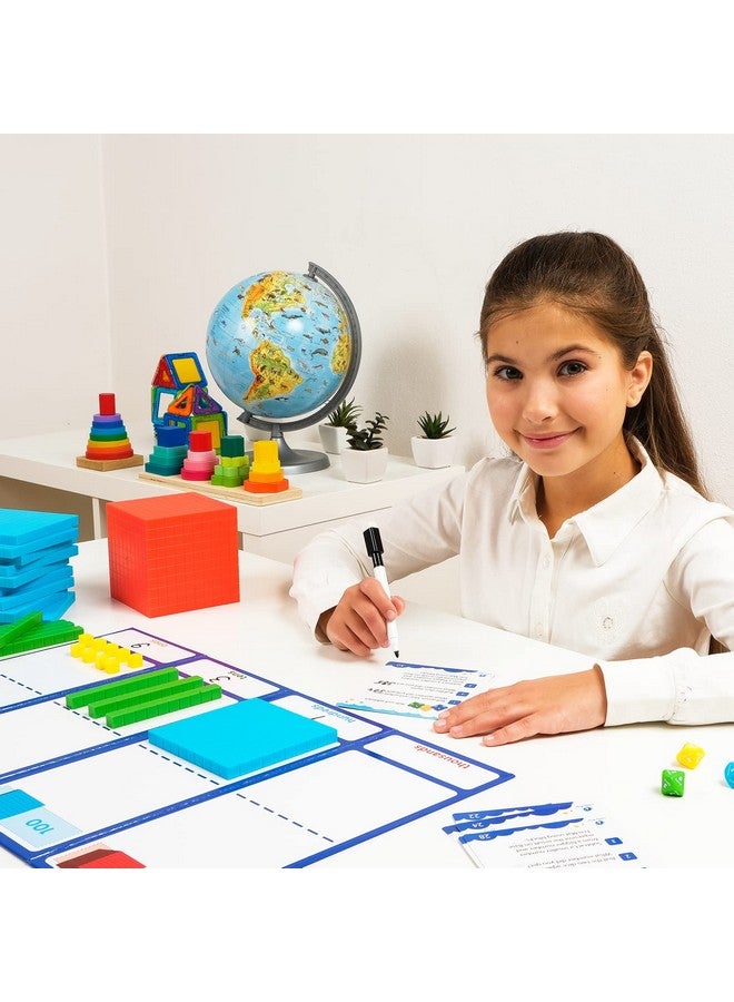 Simply magic 141 PCS Base Ten Blocks for Math - Math Manipulatives K-3, Unit Blocks 1st 2nd 3rd Grade, Counting Blocks - Kindergarten Set, Math Blocks Ones Tens Hundreds, Place Value Number Cubes - Image 2