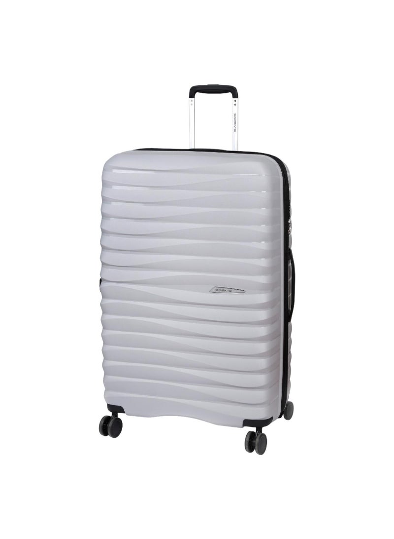 Cosmo Wave 4 Wheel Hard Trolley, 60 cm, Grey