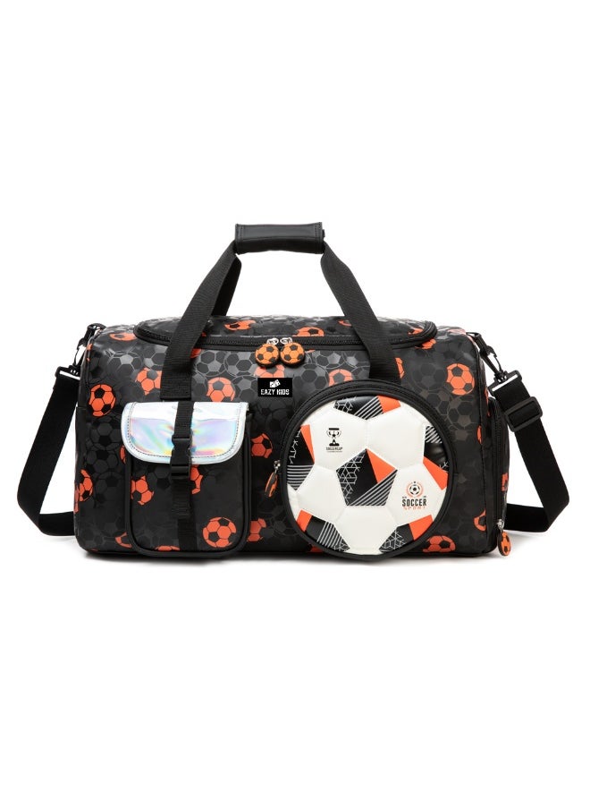 Eazy Kids Eazy Kids Duffle Bag - Football - Black, 30L  - Image 2