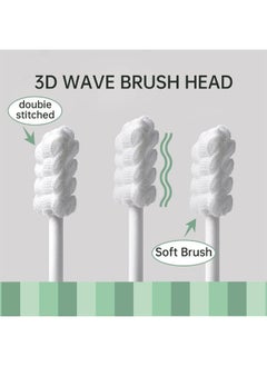 Mumoo Bear Mumoo Bear Baby Tongue Cleaner, Baby Toothbrush, Toothbrush Infant Upgrade Gum Cleaner with Paper Handle for Babies Soft Gauze for 0-36 Month Baby [60-Pack]  - Image 2