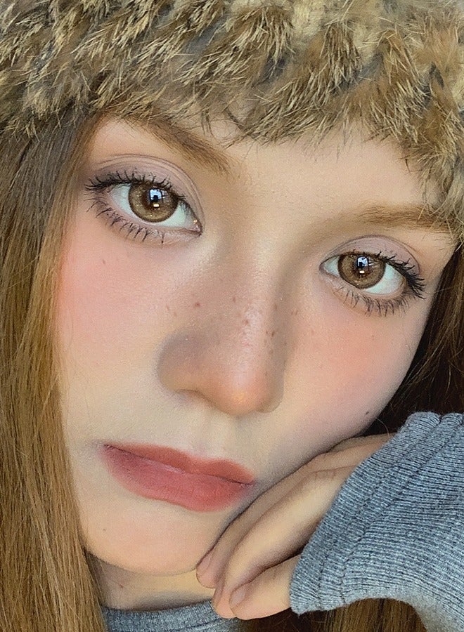 Freshlady Colored Contact Lenses Arctic Ice Brown 14.20mm Yearly Disposable for Daily Wear - Image 4