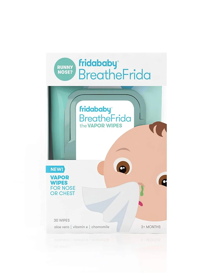 fridababy BreatheFrida The Boogerwiper - Nose Chest Wipes, 30 Count