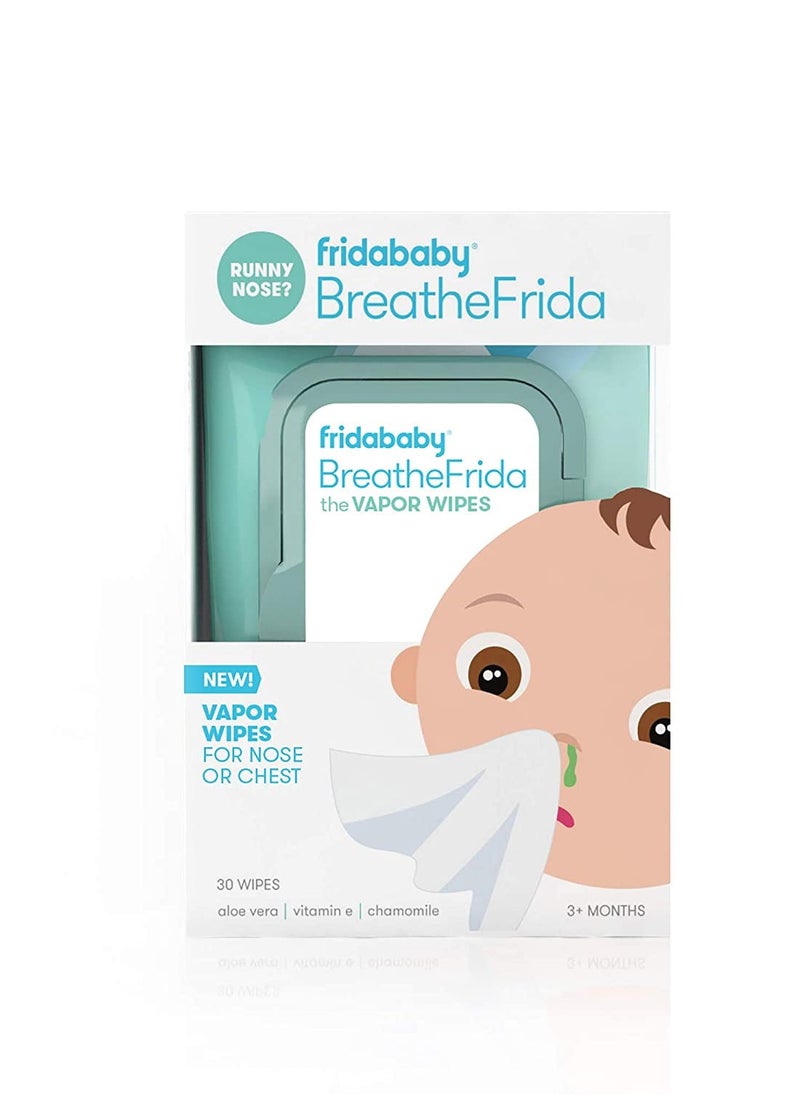 fridababy - BreatheFrida The Boogerwiper - Nose Chest Wipes, 30 Count - Image 1