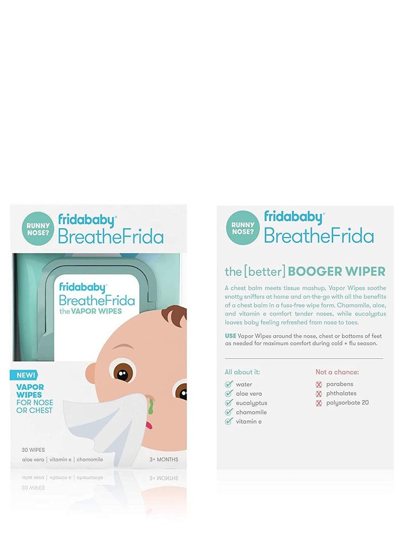 fridababy - BreatheFrida The Boogerwiper - Nose Chest Wipes, 30 Count - Image 1
