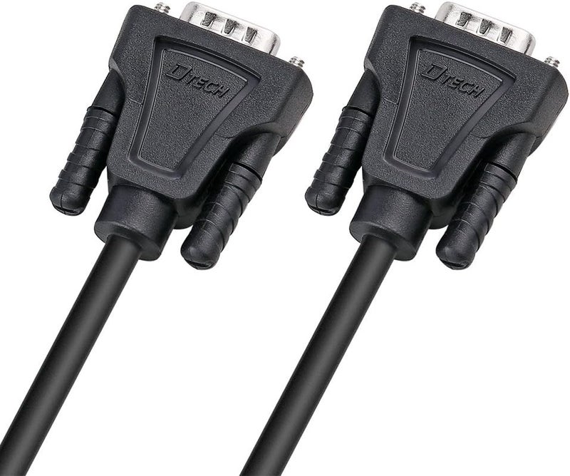 D-tech RS-232 Cable 10ft RS232 Serial Cable Male to Male 9 Pin DB9 Cord Straight Through - Image 5