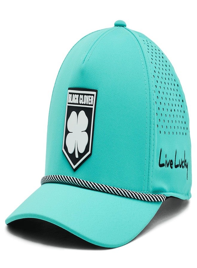 Black Clover, Unisex, Duke 2 Snapback Adjustable Hat, Teal Blue/White, One Size - Image 1