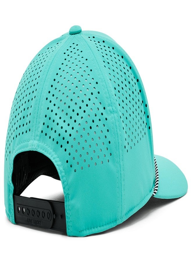 Black Clover, Unisex, Duke 2 Snapback Adjustable Hat, Teal Blue/White, One Size - Image 2