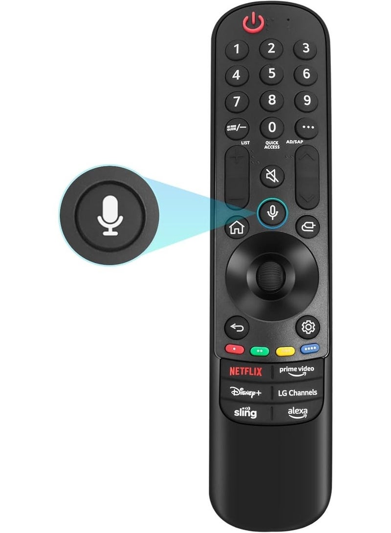 Remote House MR23 Replacement Magic Remote Control for LG-TV-Remote Compatible for All LG with Voice Function Smart OLED QNED UHD 4K 8K TVs - Image 1
