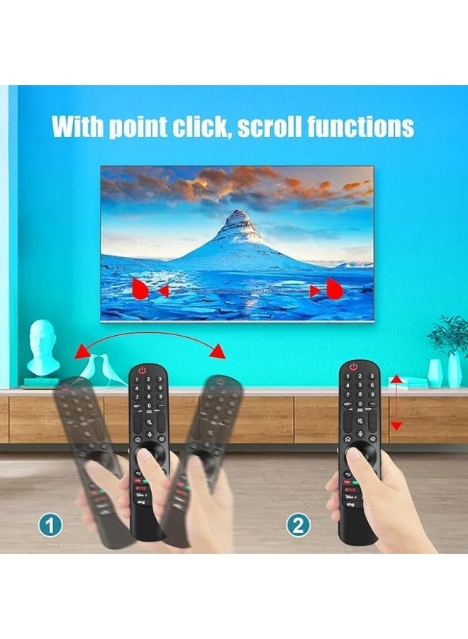 Remote House MR23 Replacement Magic Remote Control for LG-TV-Remote Compatible for All LG with Voice Function Smart OLED QNED UHD 4K 8K TVs - Image 3