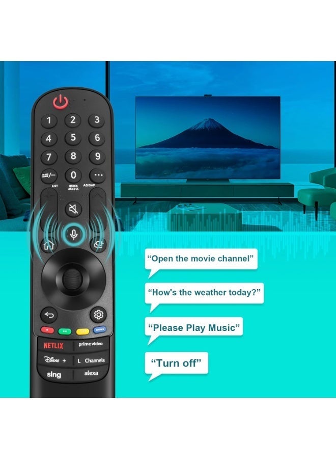 Remote House MR23 Replacement Magic Remote Control for LG-TV-Remote Compatible for All LG with Voice Function Smart OLED QNED UHD 4K 8K TVs - Image 4