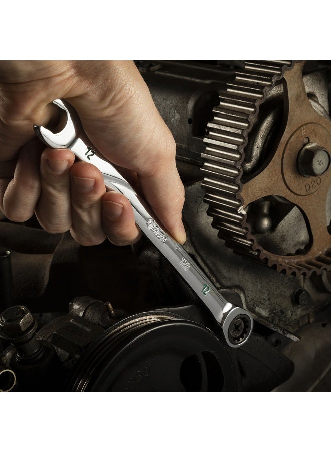 SATA ST08043U 7-Piece Metric 120XP Combination Ratcheting Wrench Set - Image 5