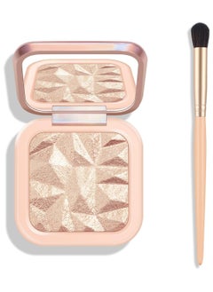 KYDA KYDA Face Highlighter Palette, High Glossy Face Illuminator Palette, Narutal Glow Finish, Pearl Shimmer Smooth Baked Powder, Lasting Sparkling Highlighter Makeup-SUN GLOW  - Image 1