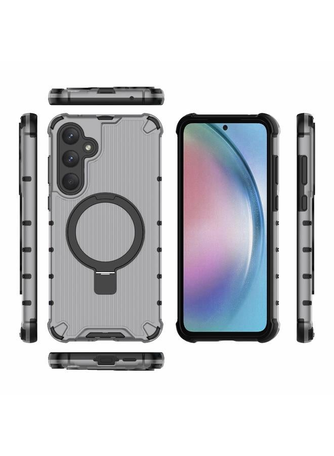 S-TOP Case For Samsung Galaxy A55 5G Grating Holder Shockproof Phone Case - Image 3